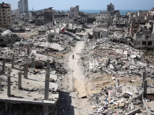 Gaza stad verwoest