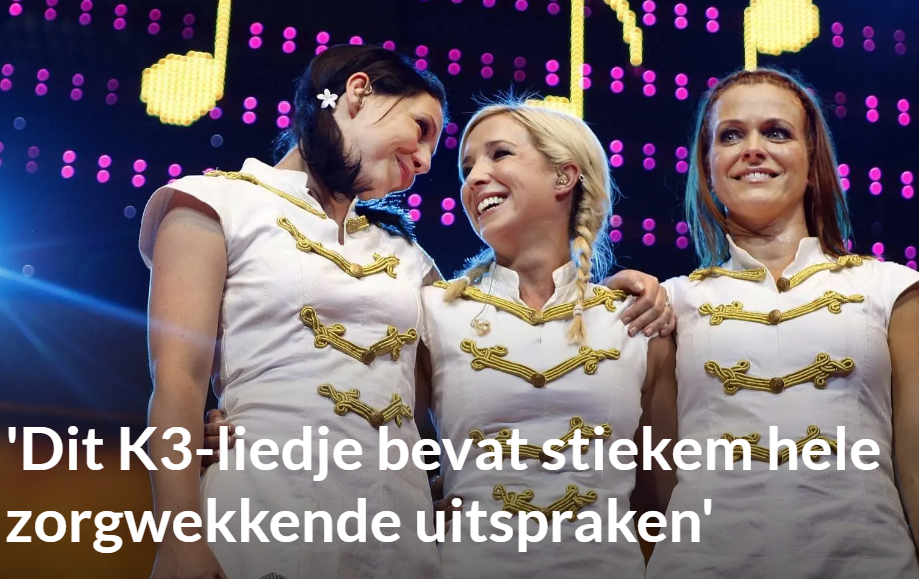 K3 nieuwsartikel
