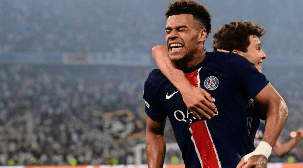 Juigende spelers van Psg