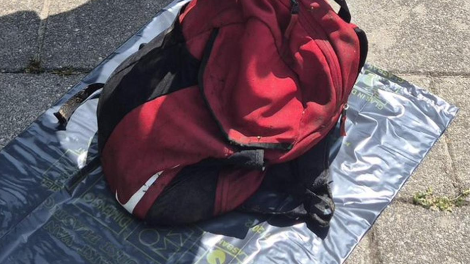 Rode Nike tas