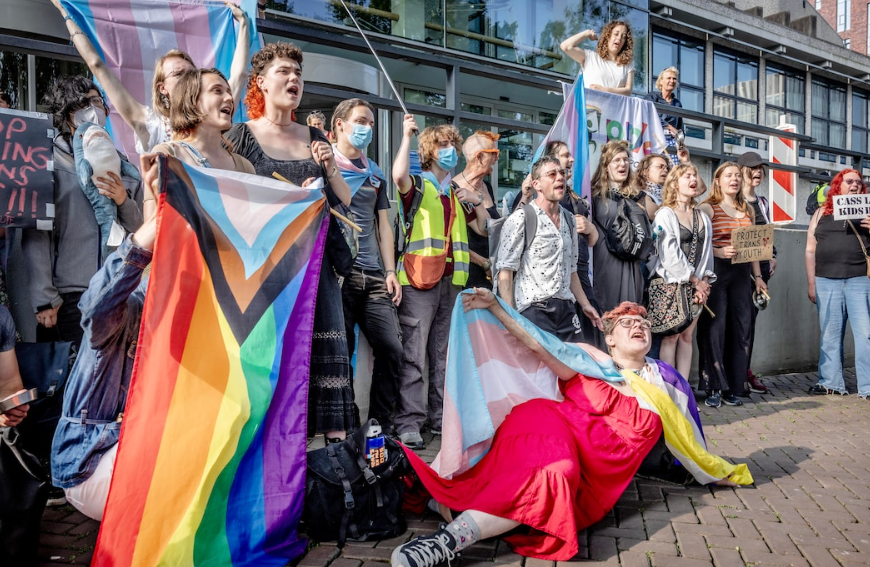 Trans mensen blij op straat