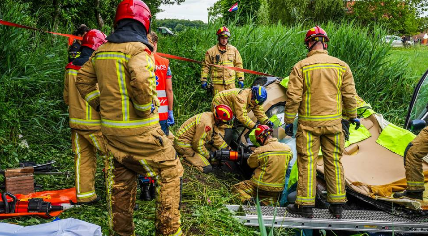 Brandweer aan het werk