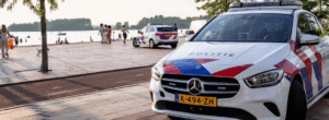 Politie auto in Scheveningen