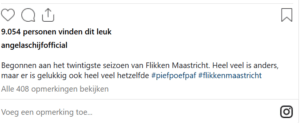 Post op Insta van Angela Schijf