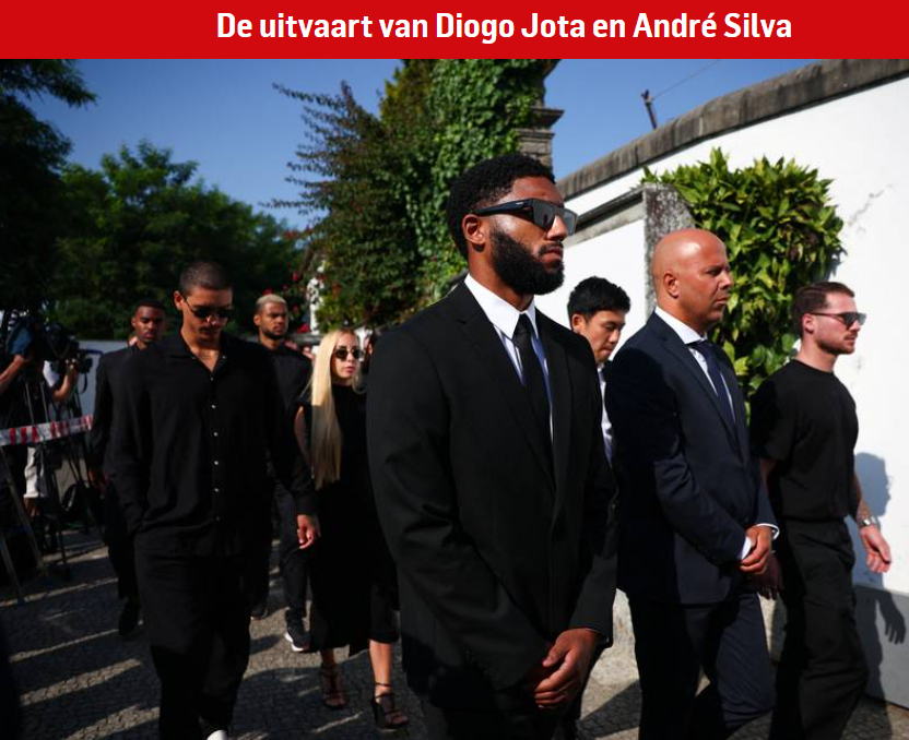 Arne Slot op uitvaart