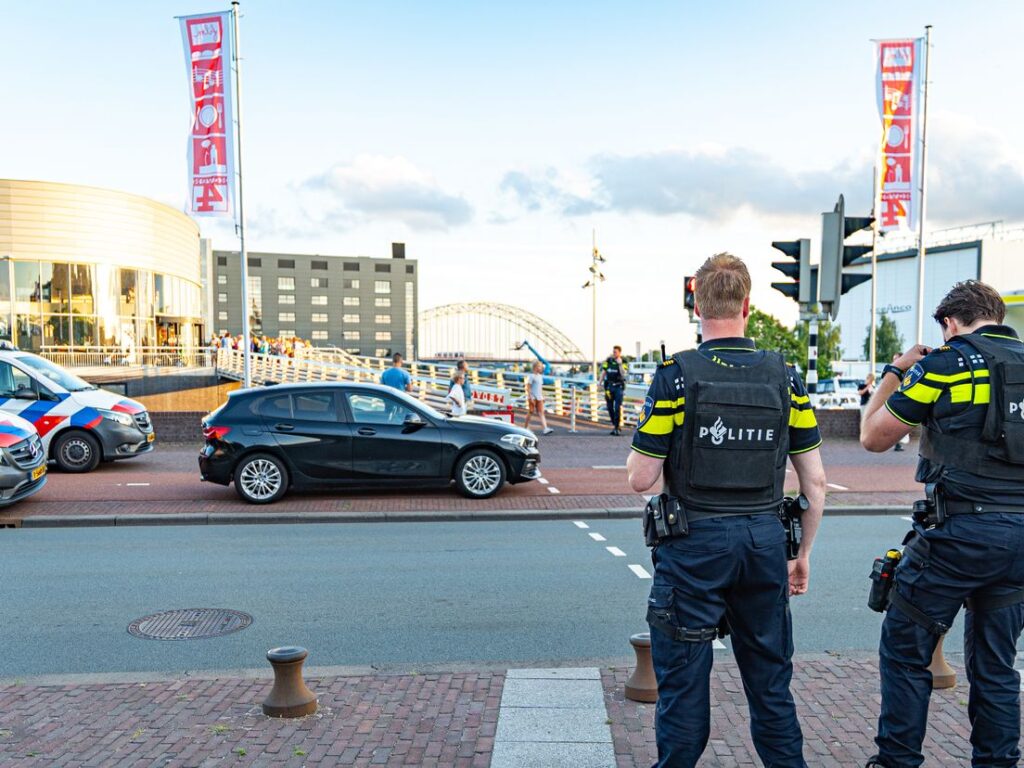 Politie aanwezig bij een ruzie
