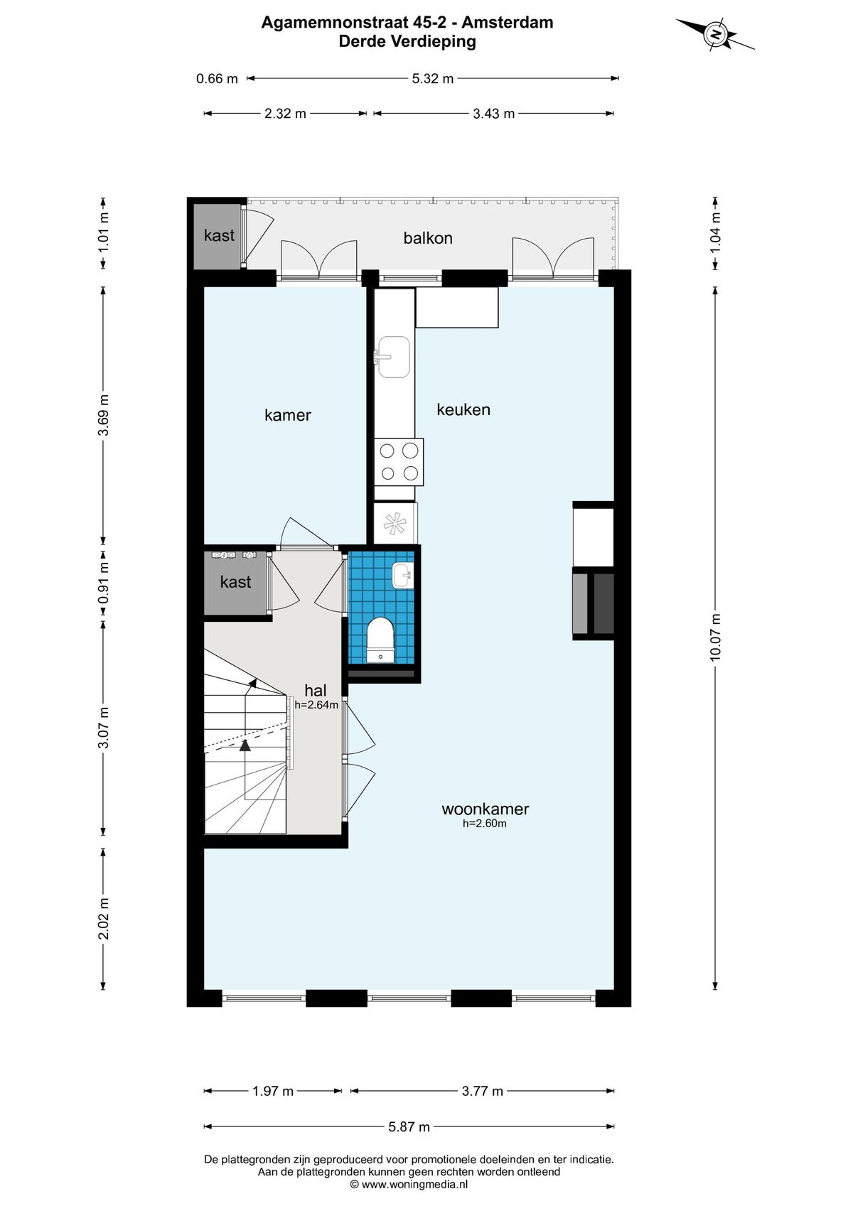appartement Agamemnonstraat Amsterdam - Afbeelding 4