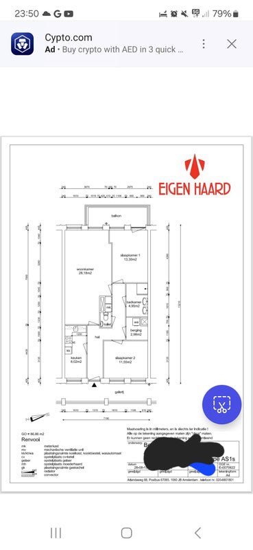 appartement Berceusestraat Amsterdam