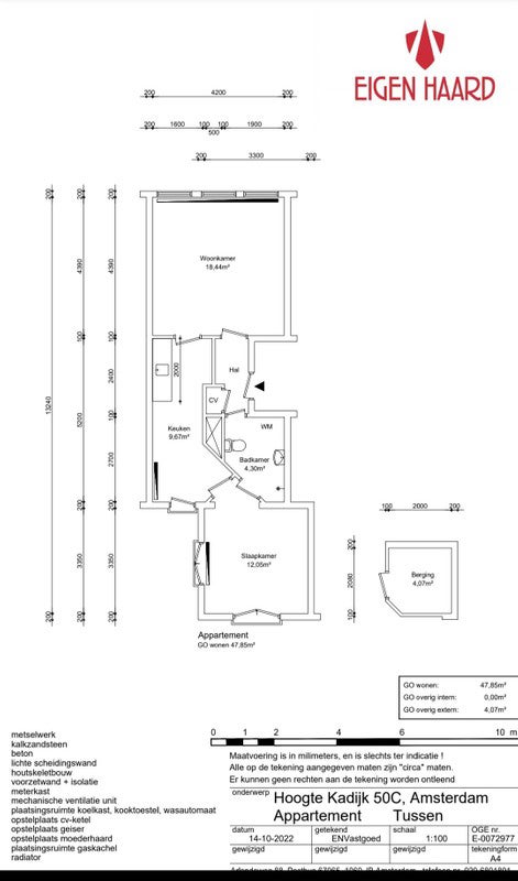 appartement Hoogte Kadijk Amsterdam