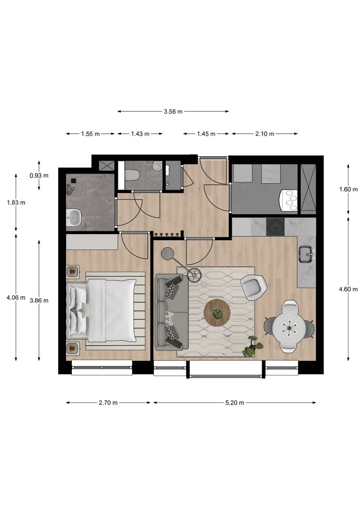 appartement Houttuinen Delft - Afbeelding 2