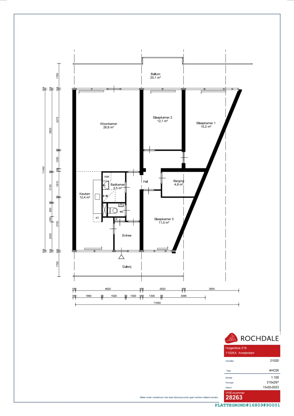appartement Huigenbos Amsterdam - Afbeelding 2