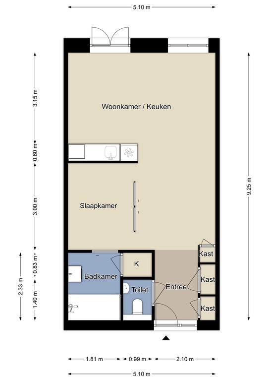 appartement Merkatplantsoen Maastricht - Afbeelding 2