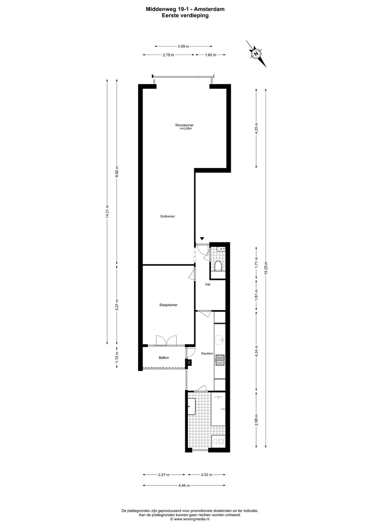 appartement Middenweg Amsterdam - Afbeelding 3