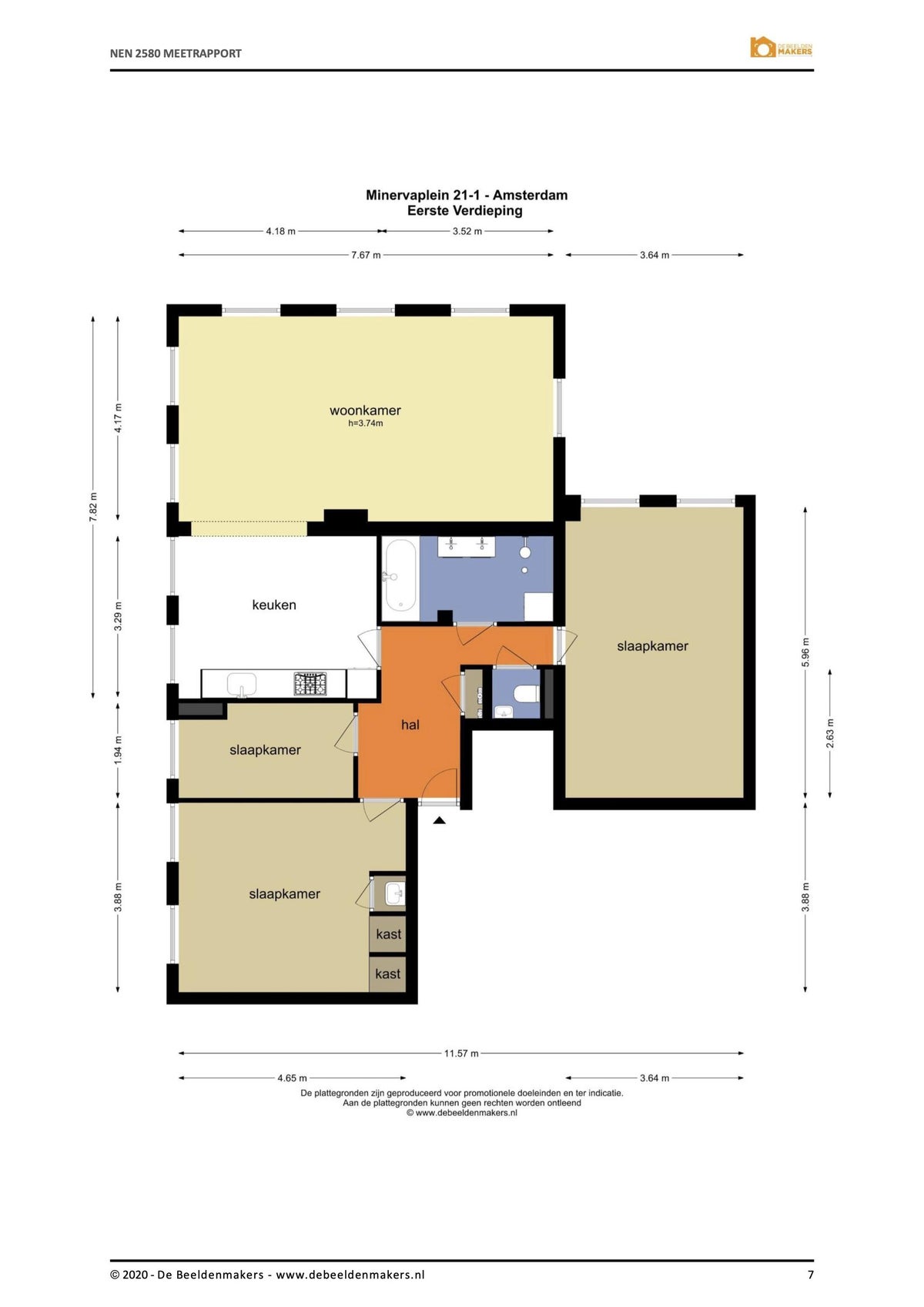 appartement Minervaplein Amsterdam - Afbeelding 2
