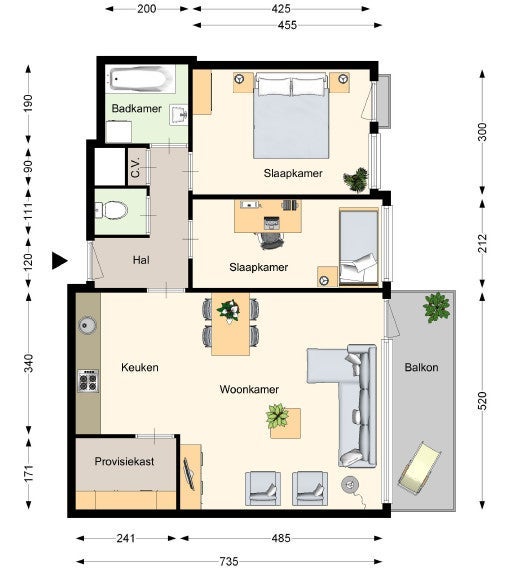 appartement Pastoor Petersstraat Eindhoven - Afbeelding 2