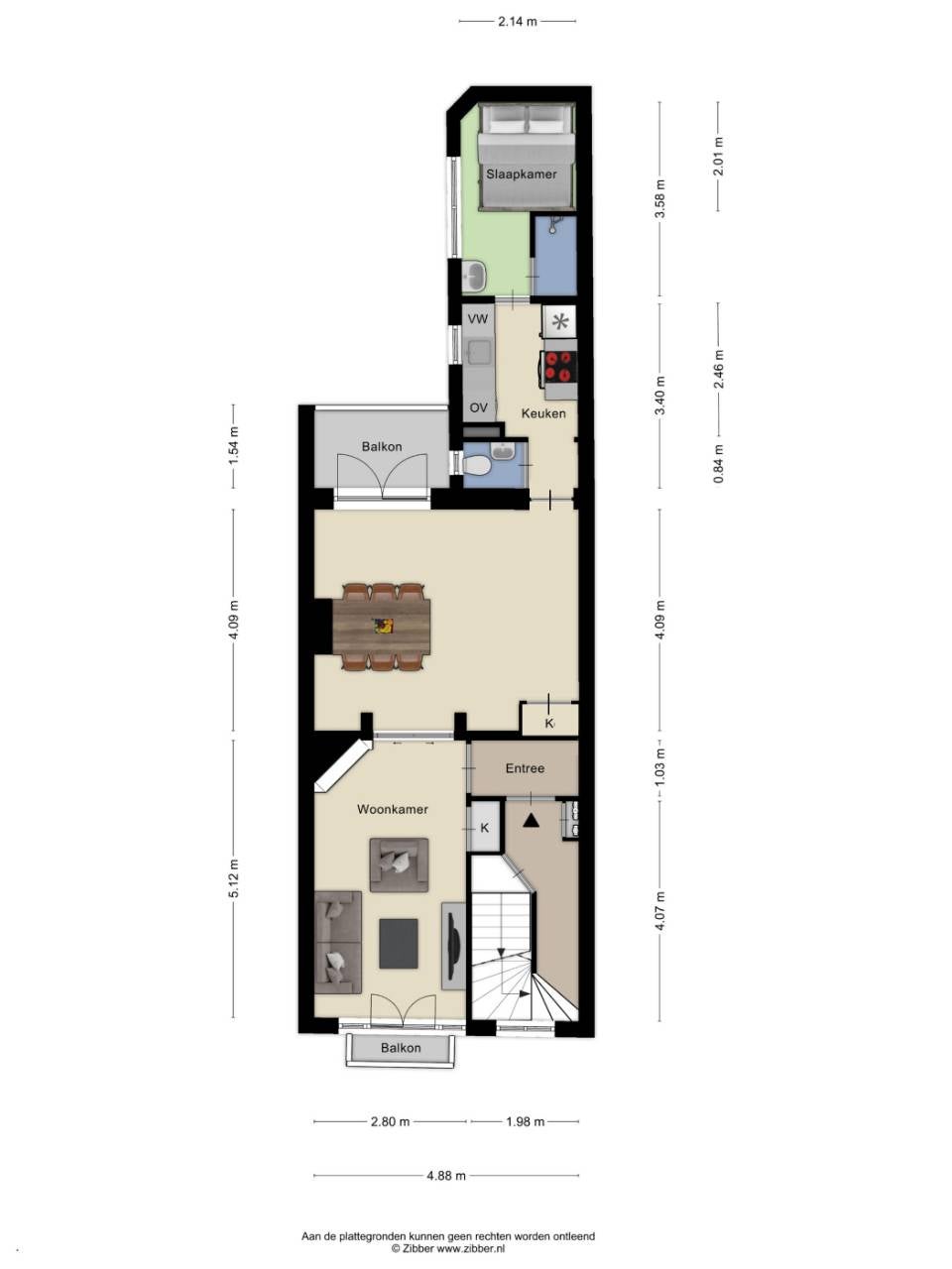 appartement Ruysdaelstraat Amsterdam - Afbeelding 3