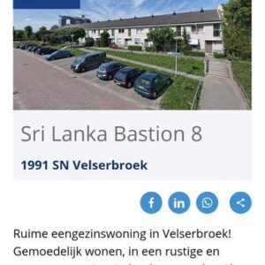 appartement Sri Lanka Bastion Velserbroek