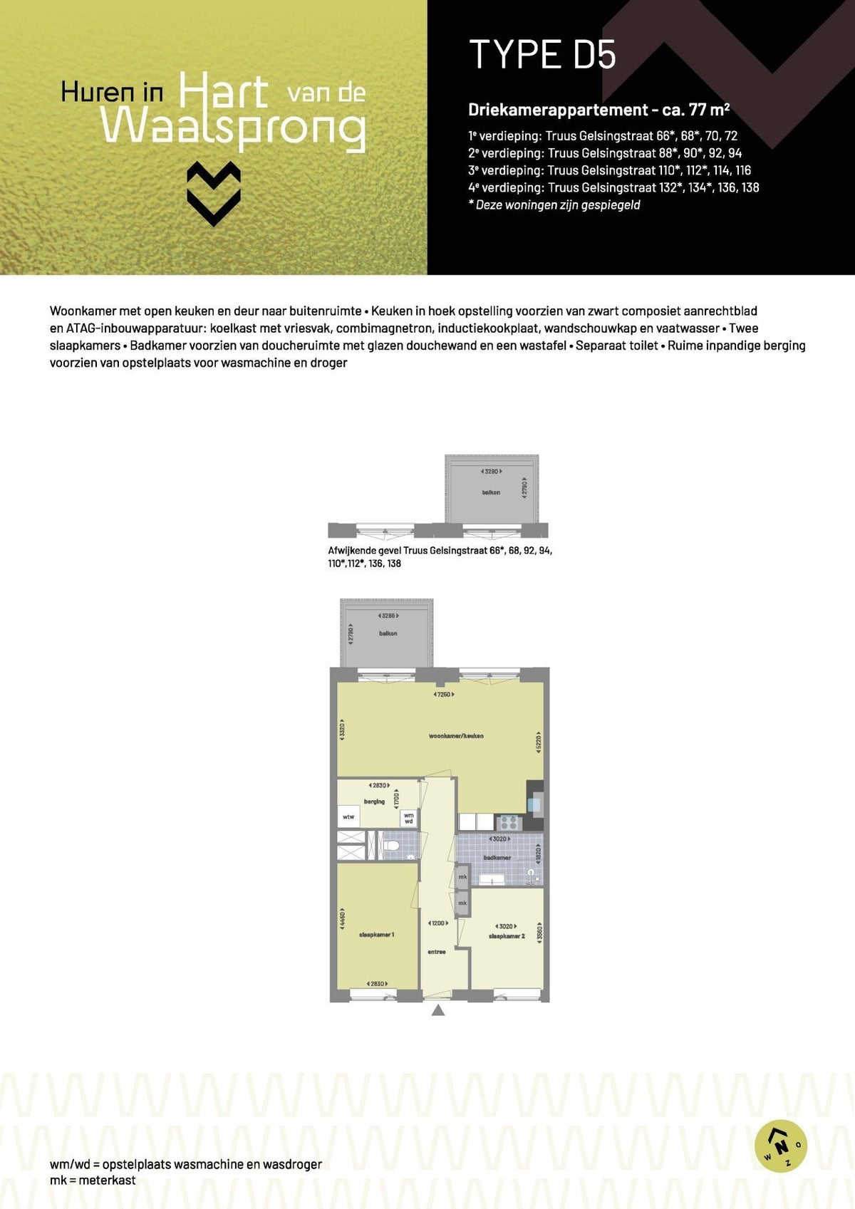 appartement Truus Gelsingstraat Lent - Afbeelding 2