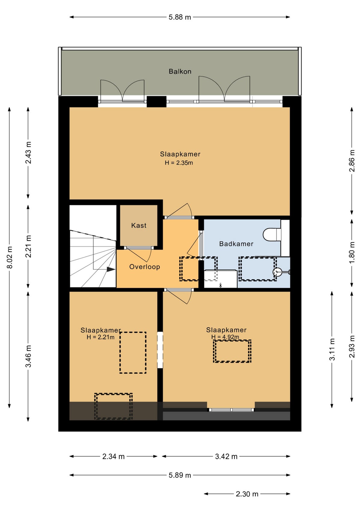 appartement Van Rensselaerstraat Amsterdam - Afbeelding 4