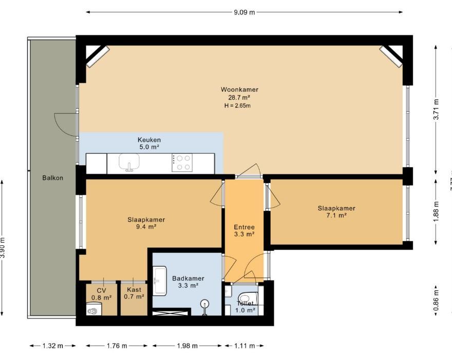 appartement Van Speijkstraat Amsterdam - Afbeelding 5