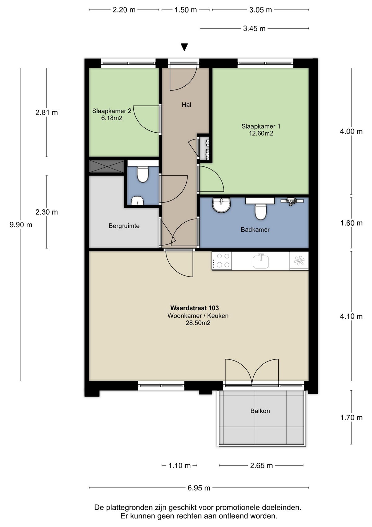 appartement Waardstraat Helmond - Afbeelding 2