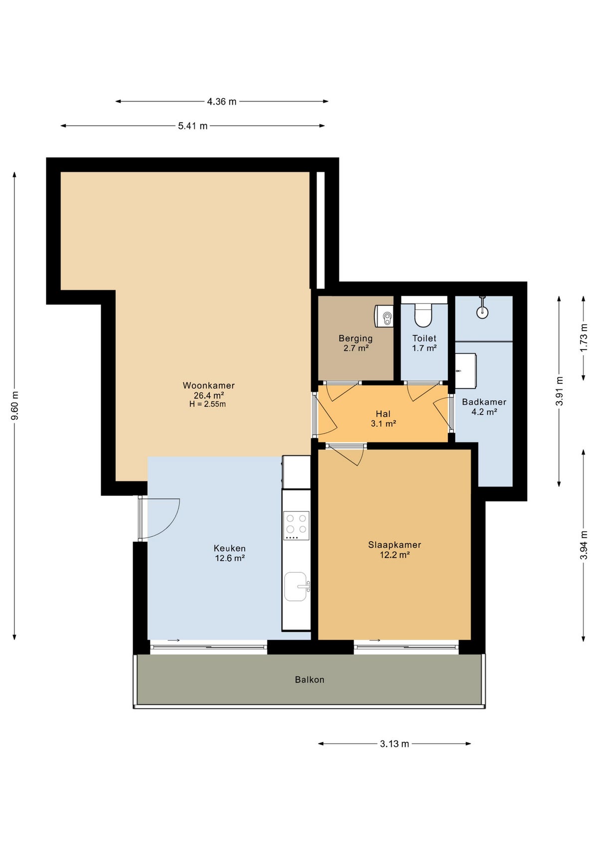 appartement Wijkerstraatweg Velsen-Noord - Afbeelding 2