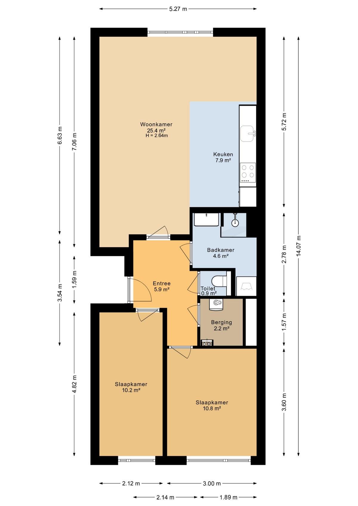 appartement Wijkerstraatweg Velsen-Noord - Afbeelding 3