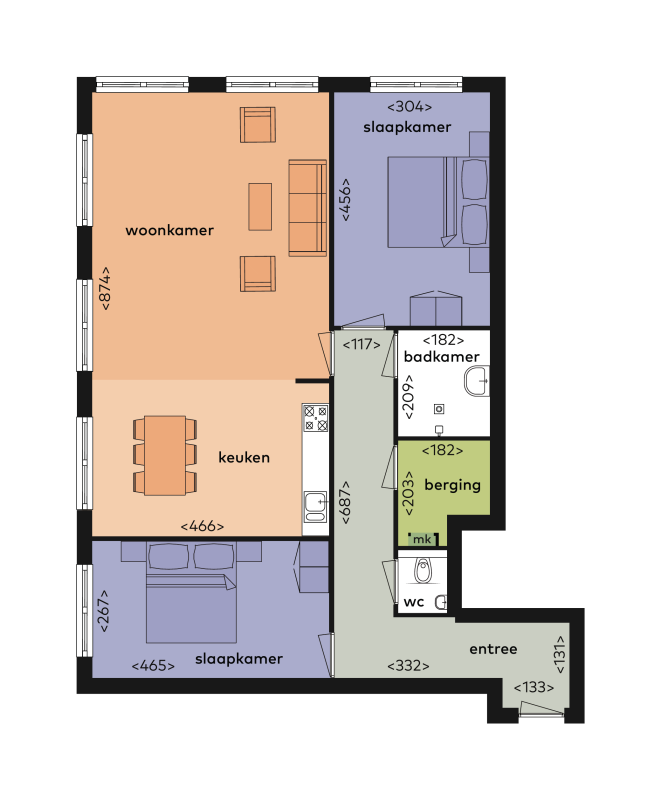 appartement Wolbrantskerkweg Amsterdam - Afbeelding 2